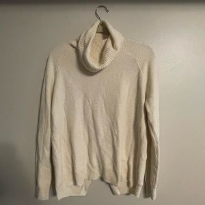 Madewell Split Back Cream Sweater - M - NWOT